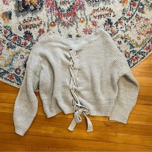 Express - Gray knit sweater - Medium
